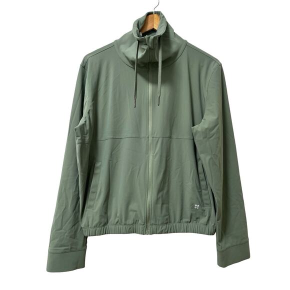 Sweaty Betty Womens Explorer Athletic Jacket Size M Green Athleisure Gym Workout - Picture 1 of 7